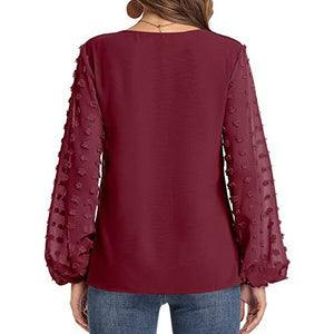 BLUSA GASA MANGAS PLUMETI