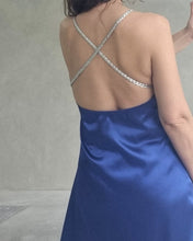 Cargar imagen en el visor de la galería, VESTIDO SUELTO SEDA AMPLIO CON GALÓN
