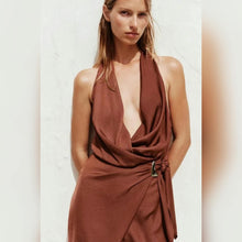 Cargar imagen en el visor de la galería, VESTIDO ATADO CON APLIQUE
